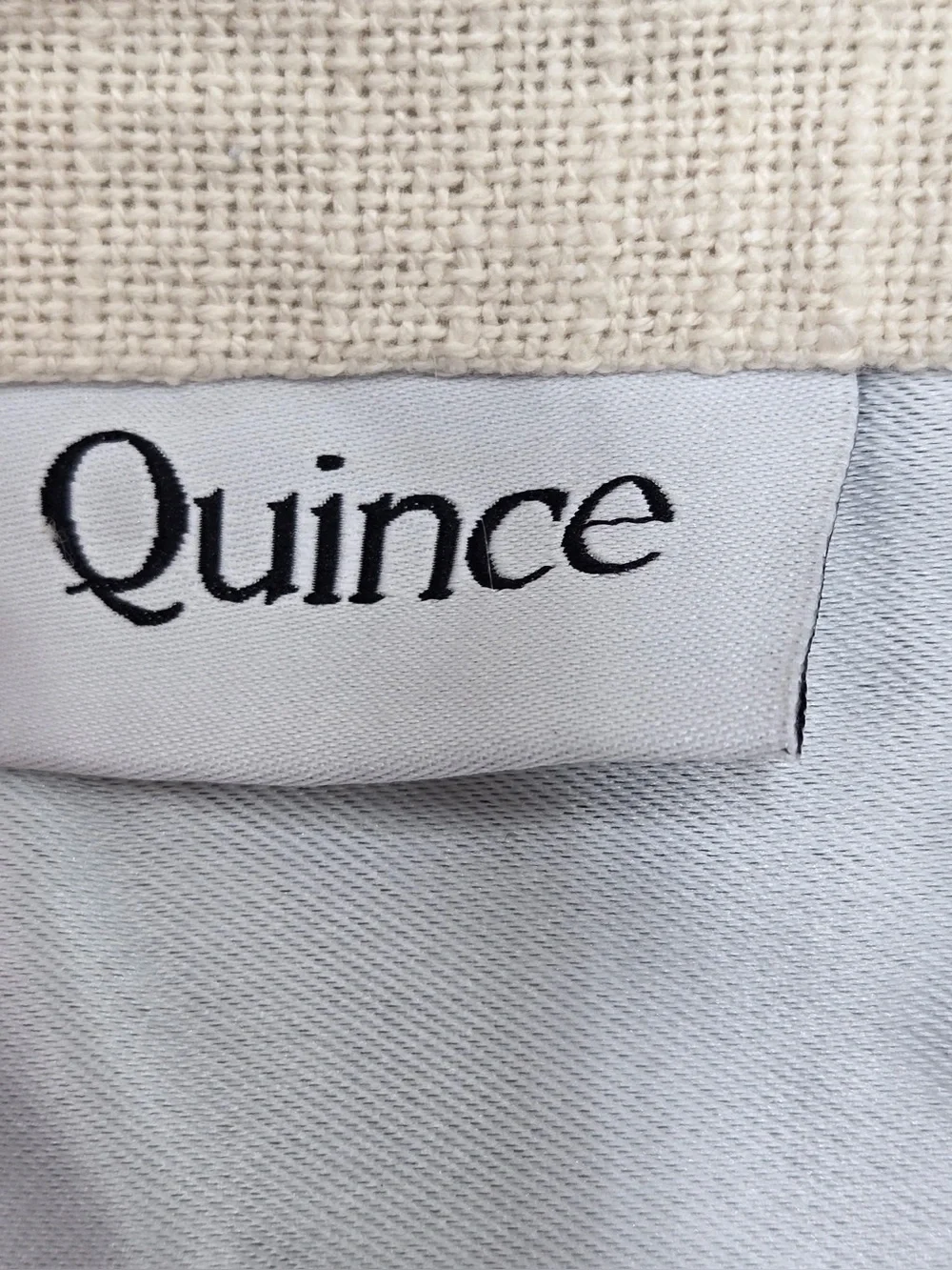 NWT QUINCE Set Of 2 48x108 Cotton Slub Blackout Curtains Natural 0811